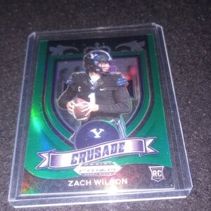 2021 Prizm Draft Picks #168 Zach Wilson Green Wave BYU Cougars Rookie Rc